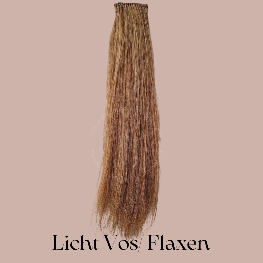 Maantop Clip-in van maanhaar in kleur 13. Licht vos/ Flaxen