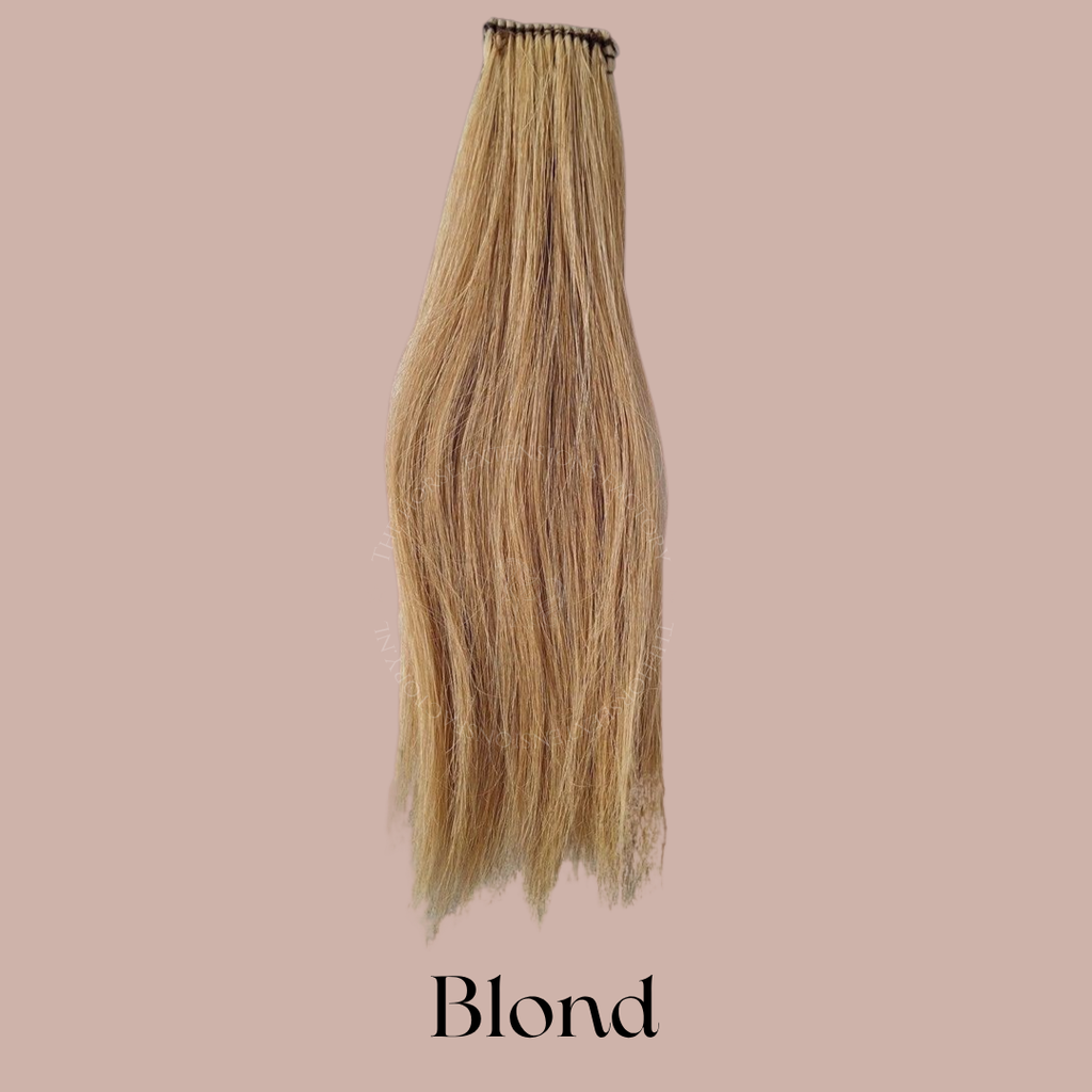 Maantop Clip-in van maanhaar in kleur 5. Creme blond