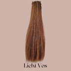 Maantop Clip-in van maanhaar in kleur 6. Licht vos