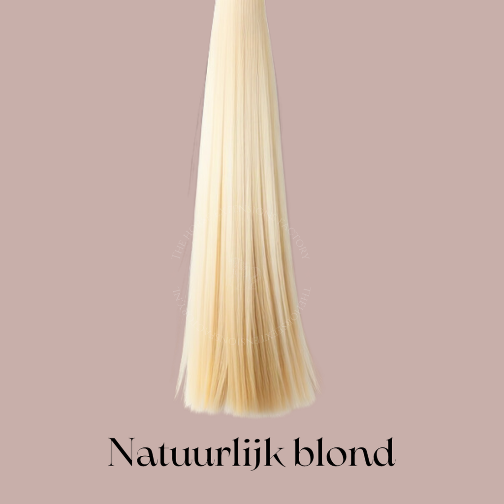 DIY Paarden I-Tip Extensions Staart in kleur Natuurlijk Blond